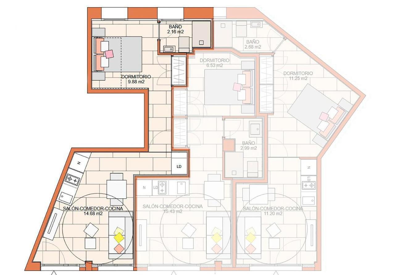מדריד New 1 Min Metro, Cozy 1 Bed Close To Downtown, Wifi A מראה חיצוני תמונה